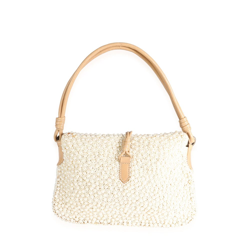 Valentino All-Over Pearl Embellished Baguette - Picture 3 of 7